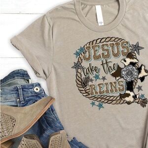 Love In Faith Women’s Jesus Take the Reins T-shirt